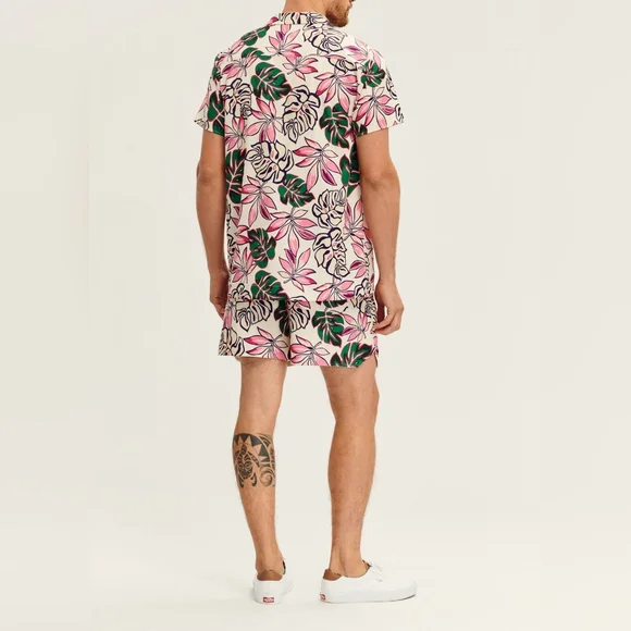 7. NWT SER.O.YA MALIBU SHIRT IN WHITE TROPICAL - Picture 5 of 6